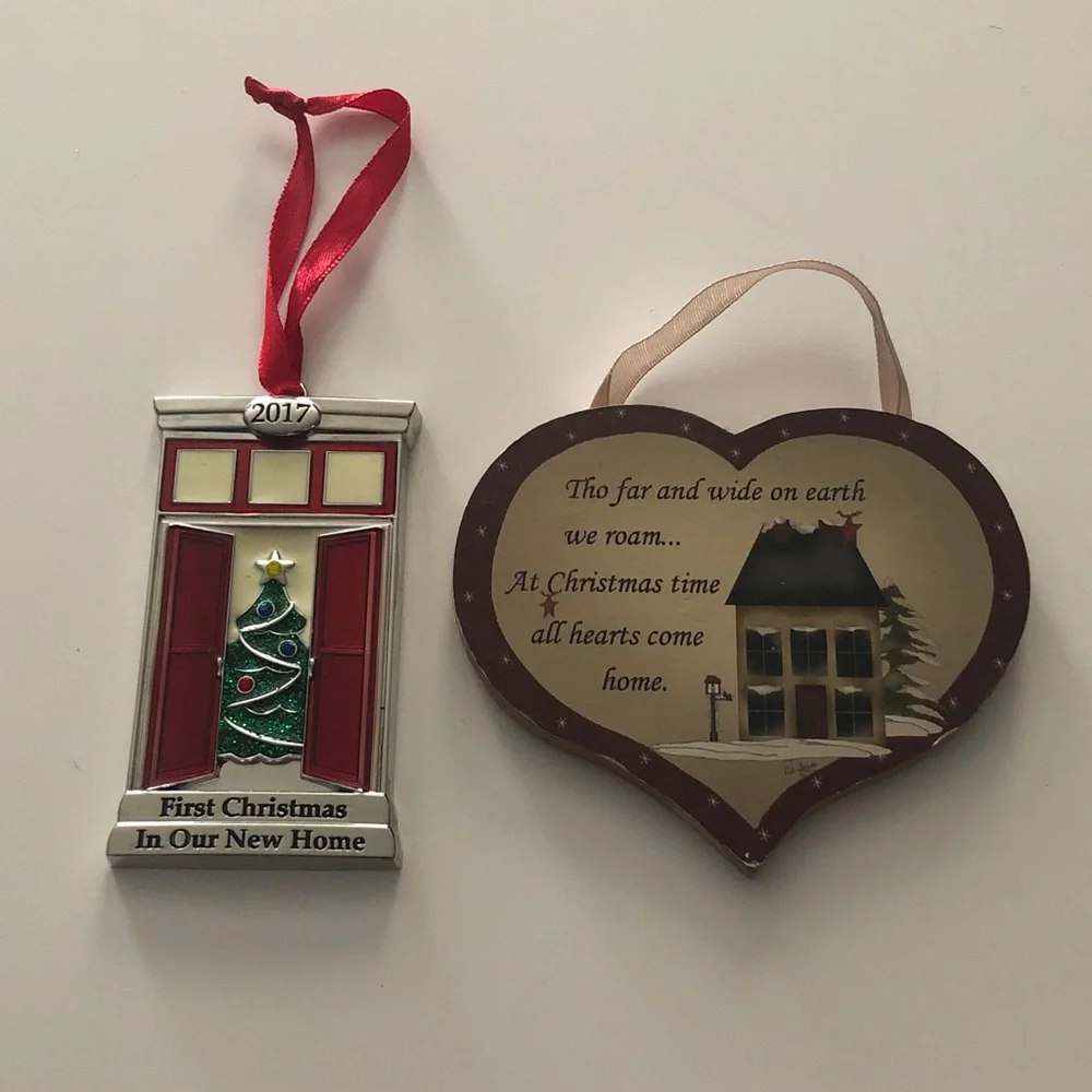 1st New Home & Inspirational Home Ornament Set